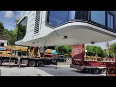 8.5 метров Космическая капсула Дом Предварительно изготовленные дома под капсулами Противодействие ветру