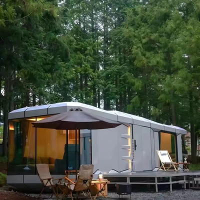 Купить Стальной космический капсульный дом на 8 тонн с солнечными панелями и светодиодным освещением online manufacture