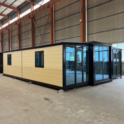 Купить 40ft Expandable Container Home with Bull 30*30 Flat Lamp 2200mm Fold Size and 5900*6300*2480mm Extended Size online manufacture