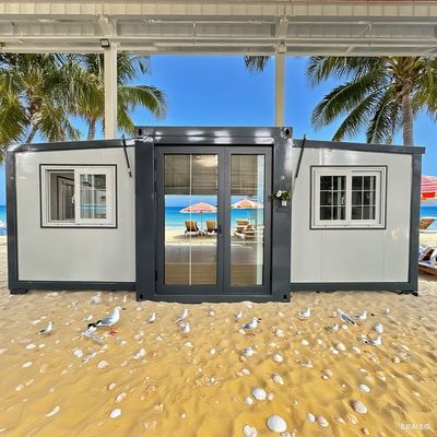 Купить Expandable double wing 20 Foot container house featuring 50mm/75mm Sandwich Panel and 2 KN/m2 Floor Permitted Loading online manufacture