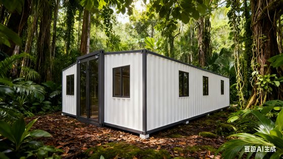 Купить Modern 40ft Expandable Container Home with Bamboo Plywood Flooring and Fireproof Center Floor Производство в сети
