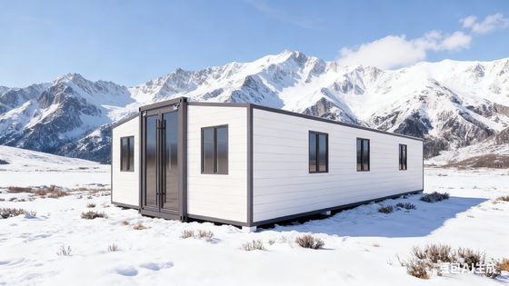 Купить 40ft Expandable Container Home with Bamboo Plywood 18mm Thick Floor 72 Square Meters Floor Area for 3-6 People Accommodation Производство в сети