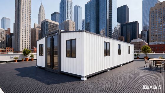 Купить 40ft Expandable Container Home with 4.6 Tons Weight L11800*W6220*H2480mm Expanded Size and Bull 30*30 Flat Lamp Производство в сети