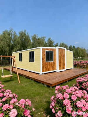 Купить Expandable Prefab Homes with 2 KN/m2 Floor Loading Suitable for 2-4 People and 12KW Power Consumption Производство в сети