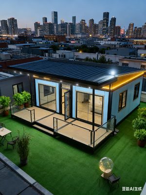 Купить Expandable Container House with 100mm Thick Wall 5.5 Tons Net Weight and L-shaped Cabinet Производство в сети