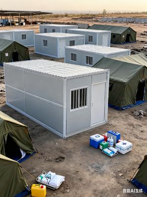 Купить Расширяемый сборный дом с звукоизоляцией ≥ 30 дБ и внешними размерами 5800*2400*2896 мм для крыши живой дороги 0,5 КН/м2 Производство в сети