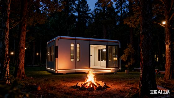 Купить Folding Sliding Apple Cabin with 1 Living Room + 1 Bathroom and Concealed National Standard Water Supply & Drainage Pipes Производство в сети
