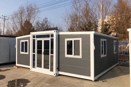 Купить Foldable 20ft Container with Galvanized Light Steel Frame 1,172 Cubic Feet Capacity and Wet-Dry Separation Bathroom Ideal for Prefab Tiny Homes Производство в сети