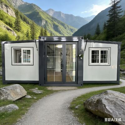 Купить Складчивый 20-футовый контейнер с L5900*W2200*2480мм складывающимися габаритами, грузоподъемностью 28000 кг и настраиваемыми окнами и макетом Производство в сети