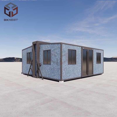 Купить Fully Galvanized Side Frame Prefab Folding House with Grade 8 Earthquake Resistance and 27.5 Square Meters Floor Area Производство в сети