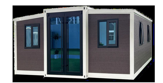 Металлическая гофрированная крыша 40 футов расширяемый контейнер дом с электрической системой и 32A защитника от утечек