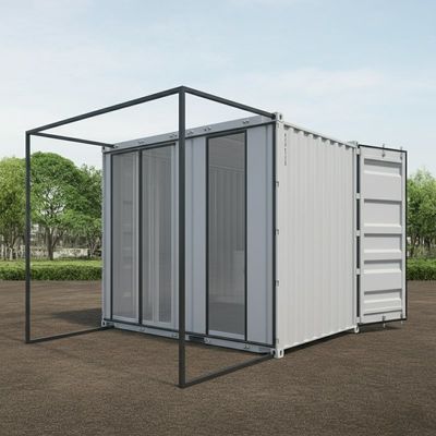 Гальванизированная сталь Модульные конвертируемые контейнеры для перевозки Дома настраиваемые