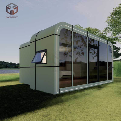 Современный предварительно сконструированный Apple Capsule House экологически чистый для кемпинга на открытом воздухе