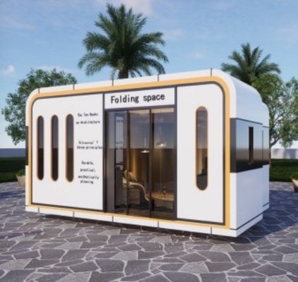 Складываемые капсулы космических подмосковных домов Apple House SPC пол
