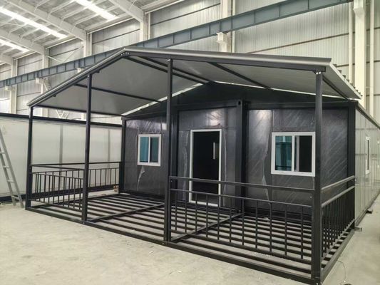 30ft расширяемый контейнерный дом с алюминиевым сплавом скользящим окном и изоляцией из полиуретановой пены 3.75 тонн чистой массы