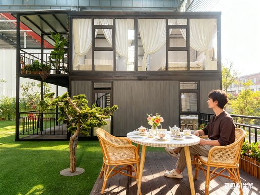 Настраиваемые противопожарные двухслойные расширяемые сборные дома, устойчивые к температуре, с возможностью настройки полов