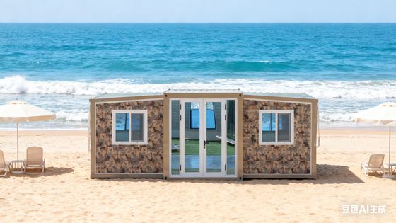 Складчивый 20ft контейнер настраиваемая двойная крыша наклон легко доставить