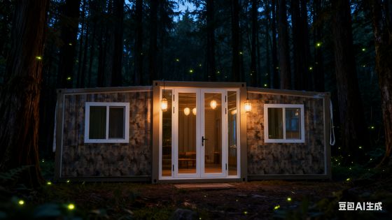 Свертываемый контейнерный дом с двойным крылом 20 футов с крышей Side Top T50 EPS Board