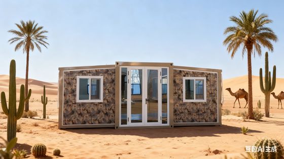 Сборный контейнер 20 футов из оцинкованного легкого стального каркаса с панелями типа сэндвич EPS T50 мм