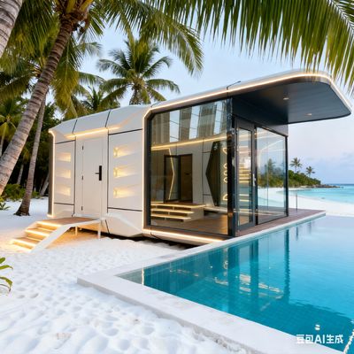 Космический дом-капсула Модель Space-29 с светодиодной системой освещения для всего дома и размерами L8560 x W3460 x H3400