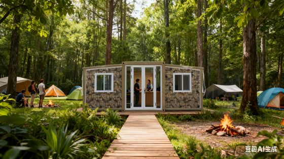 Складной 20-футовый контейнер L5900*W2200*2480мм, в сложенном виде, система водоснабжения из ПВХ/ППР, стандартное электрораспределение