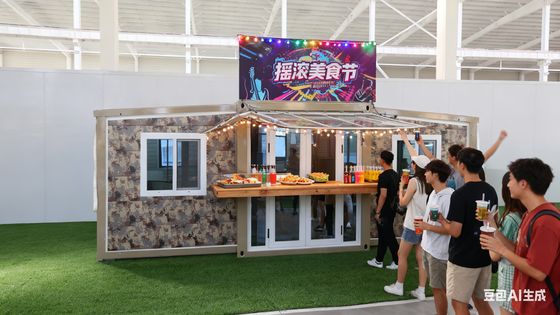 Складной 20 футовый контейнер с 18 мм огнеупорным цементным полом из волокна 1 год гарантии и 75 мм EPS сэндвич панелей