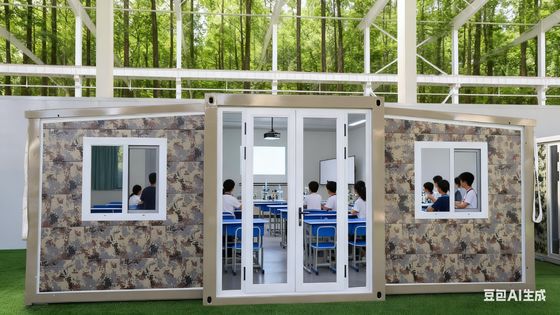 75-мм сэндвич-панели EPS складной 20-футовый контейнер с настраиваемой террасой и стеновой панелью