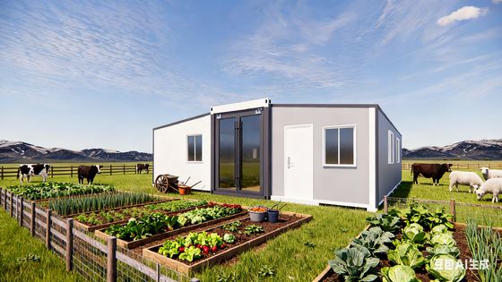 30 Years Lifespan Prefab Folding House with 56 Square Meters Floor Space and L9000*W6220*H2480mm Expanded Size (Дом с фасадом в 56 квадратных метров и расширенным размером L9000*W6220*H2480 мм)