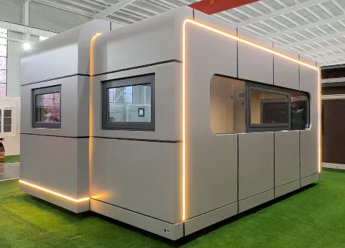 9 мм OSB Board B3 Waterproof Apple Capsule House с вместимостью 1 ~ 2 человек и расходом энергии 12 кВт