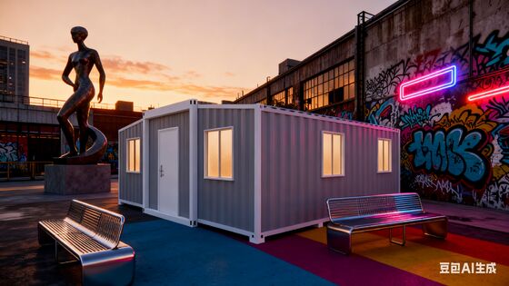 40ft расширяемый контейнер Дом с ПВХ панели Интерьер Окончание Противодействие ветру 4.18KN / M2 и настраиваемая терраса