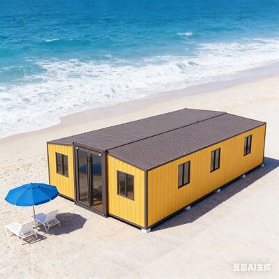 40-футовый расширяемый контейнерный дом с сейсмостойкостью 8 баллов, площадью 72 квадратных метра и классом огнестойкости A