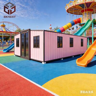 Индивидуальные спальни из сборных конструкций 40 футов, предлагающие современный комфорт. 1 контейнер 40HQ может вместить 1 комплект, экономя пространство и ресурсы.