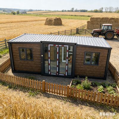 20-футовый складной контейнер 20 футов с теплоизоляцией, звукоизоляцией и полностью оцинкованным основным каркасом для кемпинга, дома, отеля, курорта