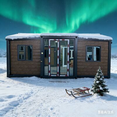 Полностью оцинкованный складной 20-футовый контейнер с сэндвич-панелями EPS толщиной 75 мм и настраиваемой электрической системой