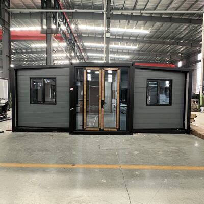 Складчивый 20-футовый контейнер с сейсмическими характеристиками 8 уровня и складывающимся размером L5900 W2200 H2480 мм с полностью оцинкованной боковой рамой