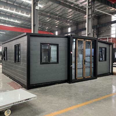 Foldable 20ft Container Prefabricated Tiny Home with 75mm EPS Sandwich Panels Fully Galvanized Main Frame and Seismic Performance Level 8
