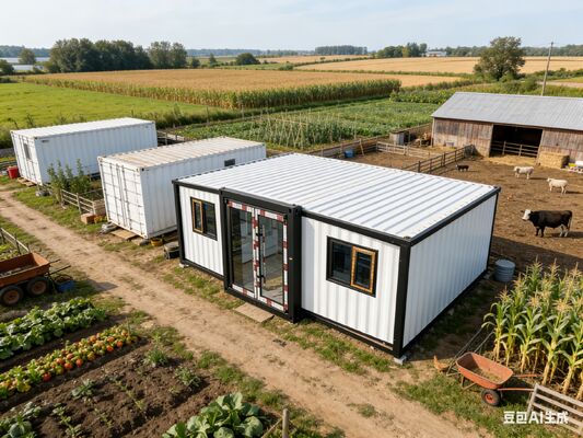 Складный 20-футовый контейнер с чистой массой 2,8 тонны, 75 мм EPS сэндвич-панели и настраиваемый дизайн