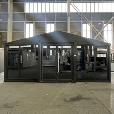 Складной 20ft контейнер с 75 мм EPS сэндвич панелей, индивидуальная вентиляция, и 18 мм огнеупорный цемент волокна пол для длительного промышленного использования